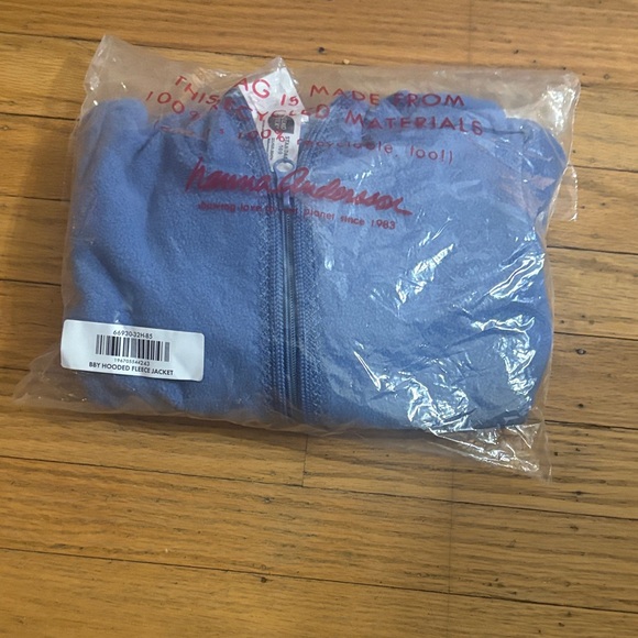 Hanna Andersson* Blue Hooded Baby Jacket with Star and Moon - Picture 3 of 6